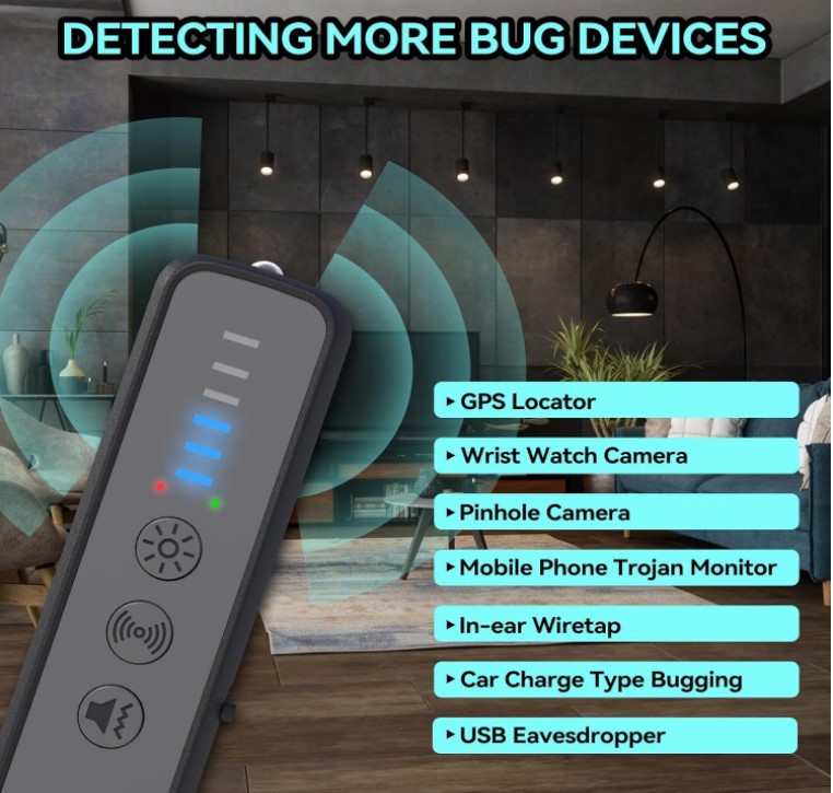S600 Multifunction infrared signal detector search signal Anti-theft detection GPS camera detector