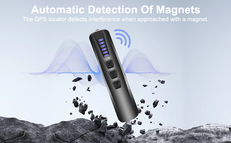 ZHENHAN Hidden Camera Detectors,Anti Spy Detector,Bug Detectors,GPS Tracker Detector,Portable Bug Detector,Hotels,Travel,Home,Office (Black)(图1)